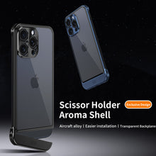 Load image into Gallery viewer, Titanium steel transparent frameless case for iPhone