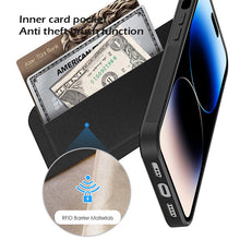 Load image into Gallery viewer, MagSafe high quality flip leather case for iPhone