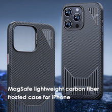 Load image into Gallery viewer, MagSafe lightweight carbon fiber frosted case for iPhone