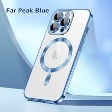 Load image into Gallery viewer, MagSafe ultra thin crystal backplate case for iPhone