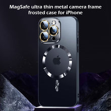 Load image into Gallery viewer, MagSafe ultra-thin metal camera frame frosted case for iPhone