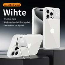 Load image into Gallery viewer, Titanium alloy invisible stand case for iPhone