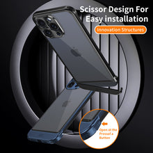 Load image into Gallery viewer, Titanium steel transparent frameless case for iPhone