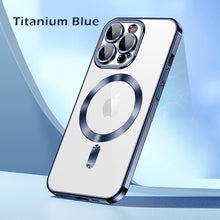 Load image into Gallery viewer, MagSafe ultra thin crystal backplate case for iPhone