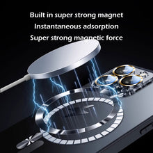 Load image into Gallery viewer, MagSafe ultra-thin metal camera frame frosted case for iPhone