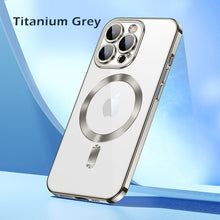 Load image into Gallery viewer, MagSafe ultra thin crystal backplate case for iPhone