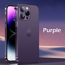 Load image into Gallery viewer, Ultra thin titanium alloy frame frosted case for iPhone