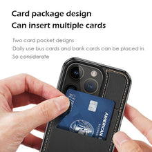 Load image into Gallery viewer, MagSafe high quality flip leather case for iPhone