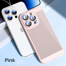 Load image into Gallery viewer, Skin friendly mesh heat dissipation frosted case for iPhone