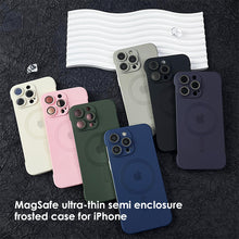 Load image into Gallery viewer, MagSafe ultra-thin semi enclosure  frosted case for iPhone