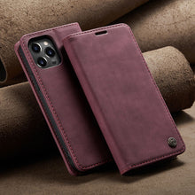 Load image into Gallery viewer, High-end leather all-inclusive magnetic case for iPhone