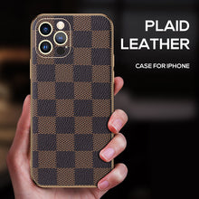 Load image into Gallery viewer, Classic business plaid leather case for iPhone 12/13 series