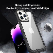 Load image into Gallery viewer, Metal carbon fiber border case for iPhone