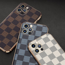 Load image into Gallery viewer, Classic business plaid leather case for iPhone 12/13 series