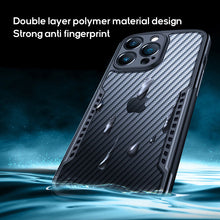 Load image into Gallery viewer, Air cushion carbon fiber textured case for iPhone
