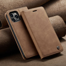 Load image into Gallery viewer, High-end leather all-inclusive magnetic case for iPhone