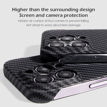 Load image into Gallery viewer, Ultra thin borderless carbon fiber  case for iPhone
