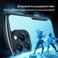 Load image into Gallery viewer, Air cushion carbon fiber textured case for iPhone