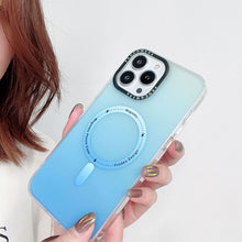 Load image into Gallery viewer, MagSafe frosted gradual color case for iPhone