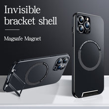 Load image into Gallery viewer, MagSafe concealed stand frosting case for iPhone