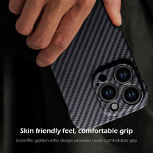 Load image into Gallery viewer, Ultra thin borderless carbon fiber  case for iPhone
