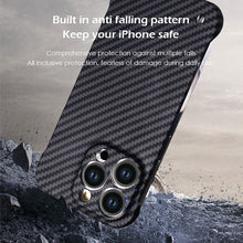Load image into Gallery viewer, Ultra thin borderless carbon fiber  case for iPhone