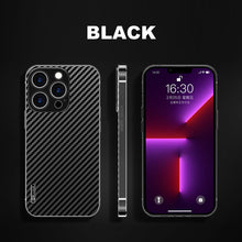 Load image into Gallery viewer, Titanium alloy frame and carbon fiber back panel case for iPhone