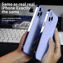 Load image into Gallery viewer, Original color alloy frame frosted case for iPhone