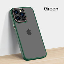Load image into Gallery viewer, Alloy camera frame frosted skin friendly case for iPhone