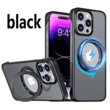 Load image into Gallery viewer, Alloy magnetic ring frosted case for iPhone