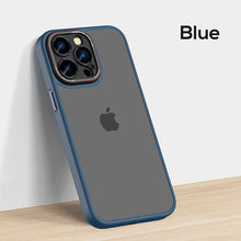 Load image into Gallery viewer, Alloy camera frame frosted skin friendly case for iPhone