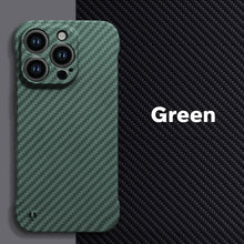 Load image into Gallery viewer, Ultra thin borderless carbon fiber  case for iPhone