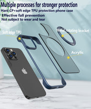 Load image into Gallery viewer, Alloy magnetic ring frosted case for iPhone