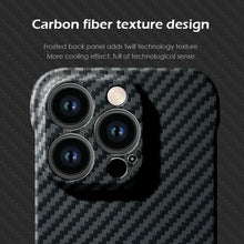 Load image into Gallery viewer, Ultra thin borderless carbon fiber  case for iPhone