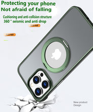 Load image into Gallery viewer, Alloy magnetic ring frosted case for iPhone