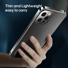 Load image into Gallery viewer, MagSafe carbon fiber frosted case for iPhone
