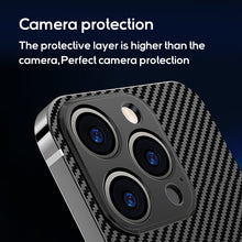 Load image into Gallery viewer, Titanium alloy frame and carbon fiber back panel case for iPhone