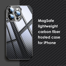 Load image into Gallery viewer, MagSafe lightweight carbon fiber frosted case for iPhone
