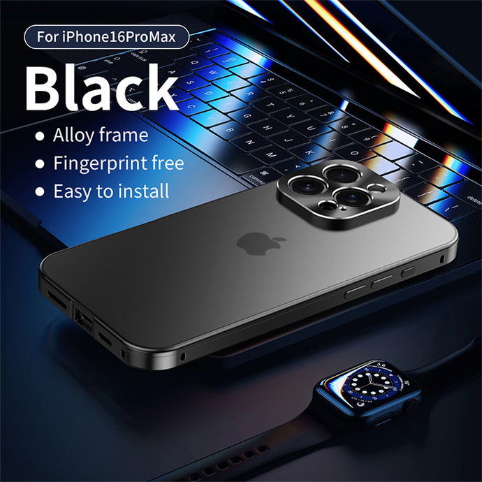 Ultra-thin frosted titanium case for iPhone