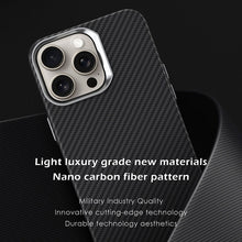 Load image into Gallery viewer, MagSafe ultra thin carbon fiber frosted case for iPhone
