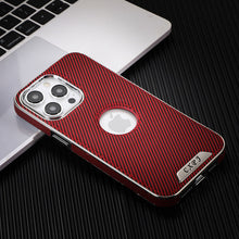 Load image into Gallery viewer, Lightweight exposed carbon fiber textured case for iPhone
