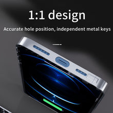 Load image into Gallery viewer, Metal frame and carbon fiber back panel case for iPhone
