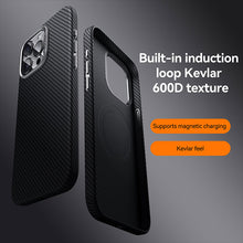 Load image into Gallery viewer, MagSafe ultrathin Kevlar carbon fiber frosted case for iPhone
