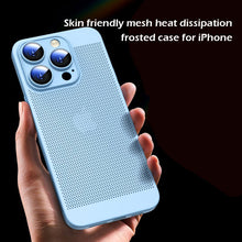 Load image into Gallery viewer, Skin friendly mesh heat dissipation frosted case for iPhone
