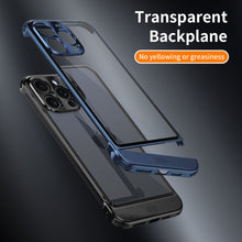 Load image into Gallery viewer, Titanium steel transparent frameless case for iPhone
