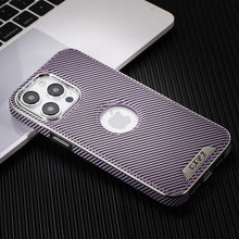 Load image into Gallery viewer, Lightweight exposed carbon fiber textured case for iPhone
