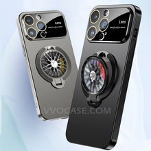 Load image into Gallery viewer, MagSafe rotating gyro stand frosted case for iPhone
