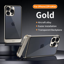 Load image into Gallery viewer, Titanium steel transparent frameless case for iPhone
