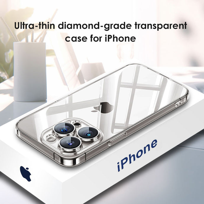 Ultra-thin diamond-grade transparent case for iPhone