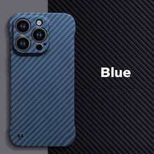 Load image into Gallery viewer, Ultra thin borderless carbon fiber  case for iPhone
